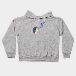 Smoke spiraling away Kids Hoodie